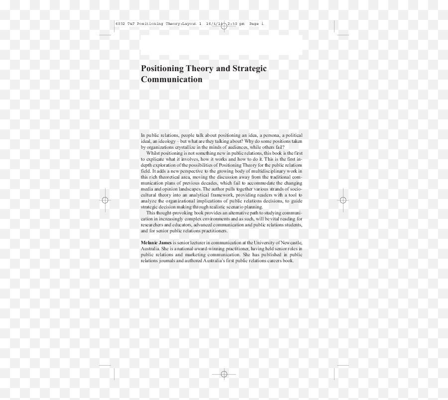 Pdf Positioning Theory And Strategic Communication A New - Pr Campaign Plans About Rebuilding Trust Pdf Emoji,Nationals Emoticons