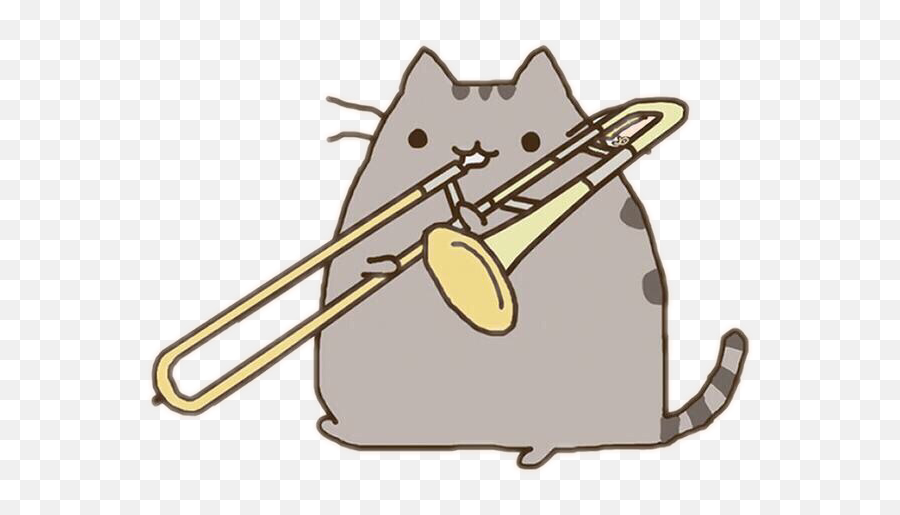 Cat Sticker - Trombonist Emoji,Trombone Emoji
