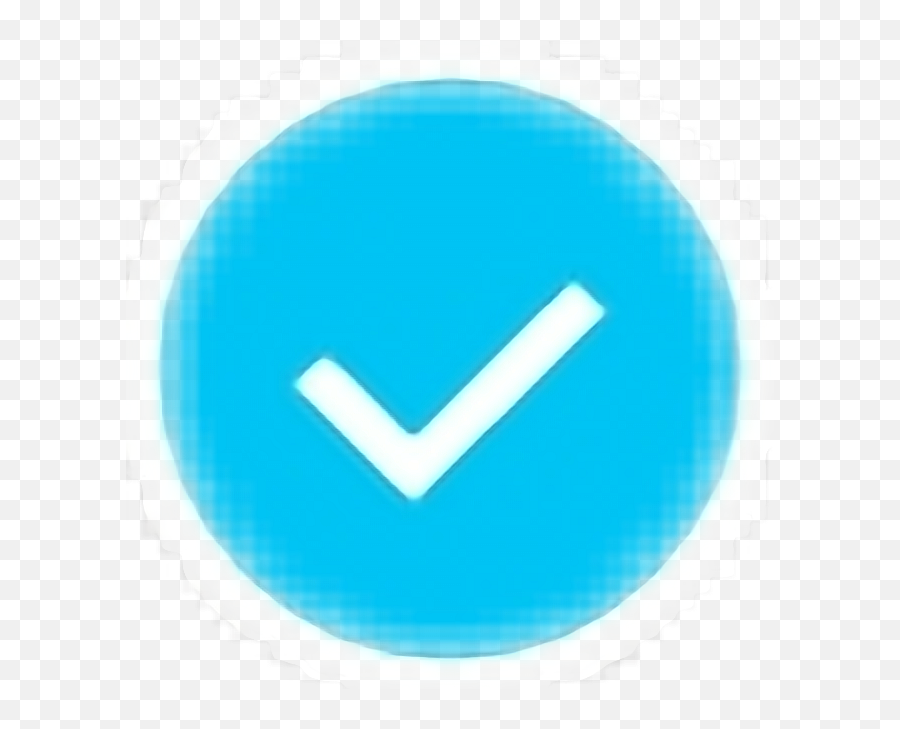 Bluetick Blue Sticker By - Vertical Emoji,Blue Tick Emoji