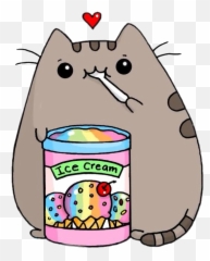 Picsart Kwaii Cat Icecream Sticker By Darianikitiua29 - Dibujos Kawaii Faciles De Pusheen Emoji,Kwaii Emojis