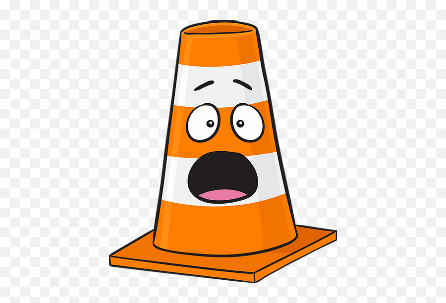 Cone Slogan Mysite - Cute Traffic Cone Clipart Emoji,Emoji Clip Art Appropriate