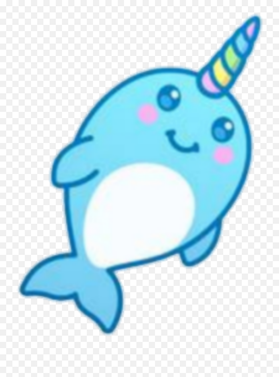 Picsart Narwhal Narwhaledits Sticker - Fish Emoji,Narwhal Emoji