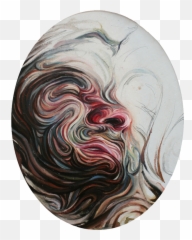 Swirling Lines Form Psychedelic Portraits - Swirling Portrait Emoji,Emotion Pointillism Self Portraits