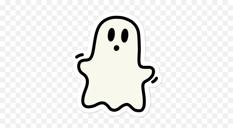 Ghost Sticker U2013 Jacub Leo Print Co - Dot Emoji,Small Emojis That Are Really Easy To Draw