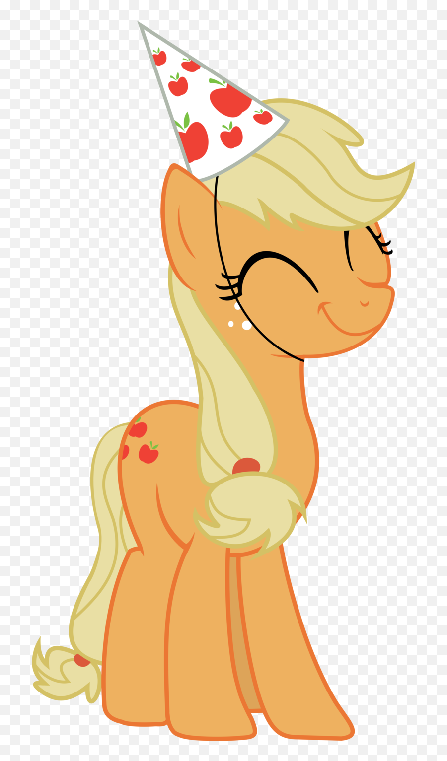 Applejack Pony From My Little Pony Free Image Download - Little Pony With Party Hat Emoji,Pony Emotion Chart