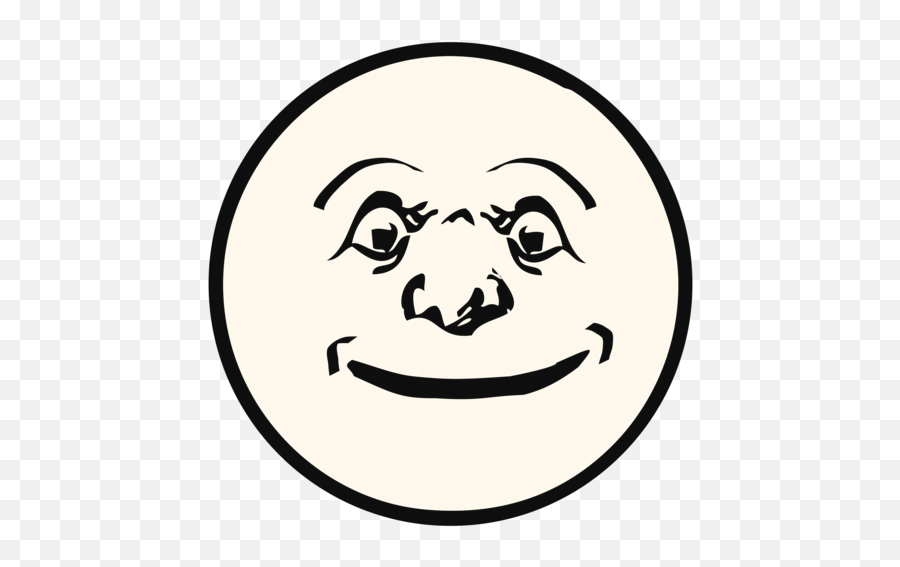 Happy Moon Free Svg - Happy Emoji,Fagebook Mooning Emoticon