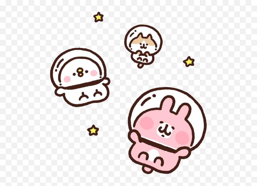 Kanahei Bunny Austronaut Space Sticker - Kanahei Sticker Emoji,Kanahei Rabbit Emoticon