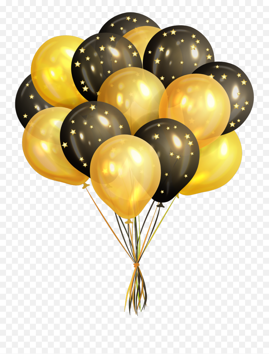 Party Birthday Sticker By Stinarockz - Black And Gold Balloons Png Emoji,Birthday Balloon Emoji