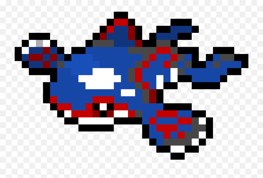 Pixel Art Gallery - Kyogre Pixel Art Png Emoji,Pixel Art Emojis With No Grid