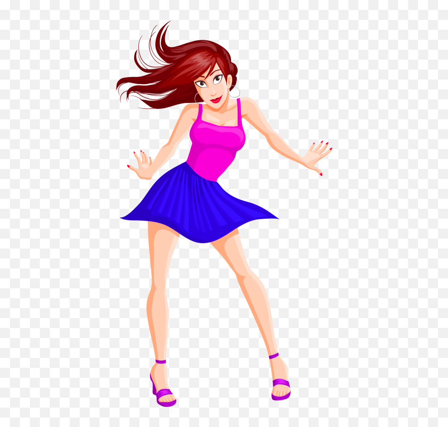 Dancing Girl Png U0026 Free Dancing Girlpng Transparent Images - Chica Bailando Dibujo Animado Emoji,Dancing Girls Emoji