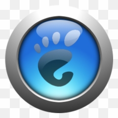 Blue Gnome Start Button - Start Button Linux Png Emoji,Terminator Emoticons