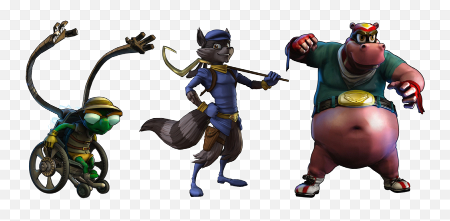 Bentley Sly Cooper Murray Psd Official Psds Emoji,Sly Emojis