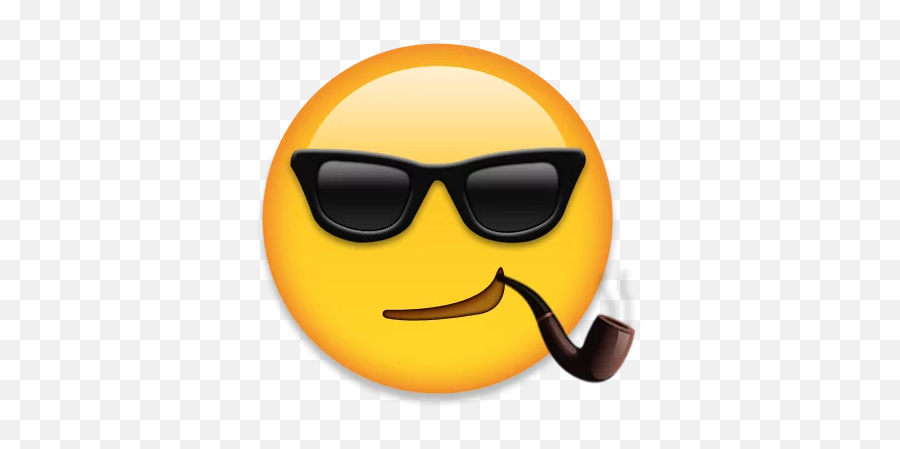 Telegram Sticker 2 From Collection Emoji,Guy Putting On Shades Emoticon