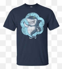 Walking Shark Cute Funny Emoji Emoticon Funny Shirt,Walk Emoji