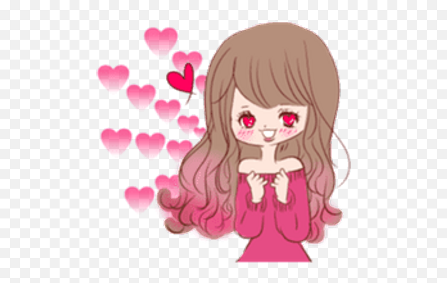 Sticker Maker - U200dkawaii Girlu200d Emoji,Beautiful Girl Emoji