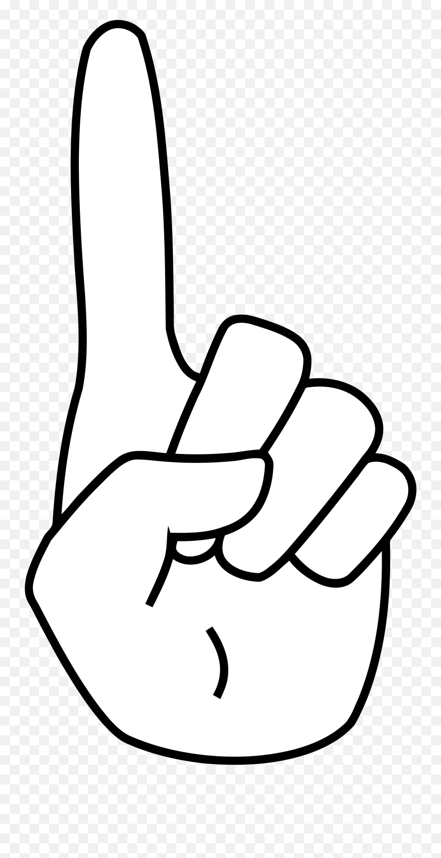 Number 1 Clipart One Finger Picture 1752237 Number 1 - Drawing Hand Number 1 Emoji,1 Finger Emoji