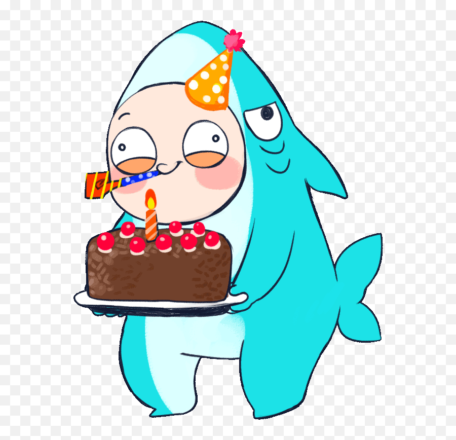 Shark Cave Just Wanted To Say Happy Birthday Sorry For - Cake Decorating Supply Emoji,Birthday Emoji Clipart