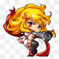 Cute Chibi Anime Chibi - Maplestory Starling Emoji,Blade And Soul Emoticons