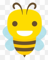 Free Emoji Bee Cartoon Laugh Png With Transparent Background - Transparent Angry Bee,Laugh Emoji Transparent