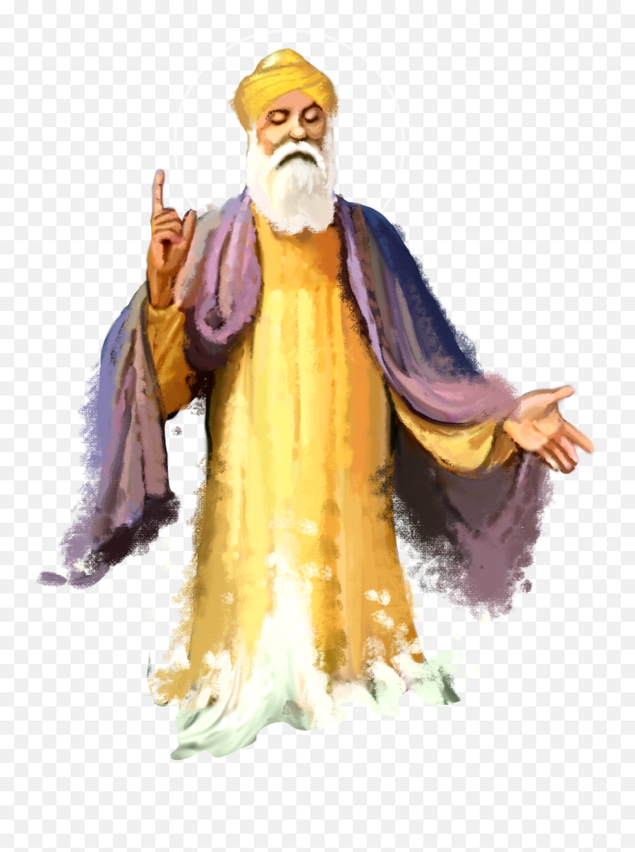 Popular And Trending Sikhism Stickers On Picsart - Guru Nanak Ji Png Emoji,Sikh Khanda Emoji