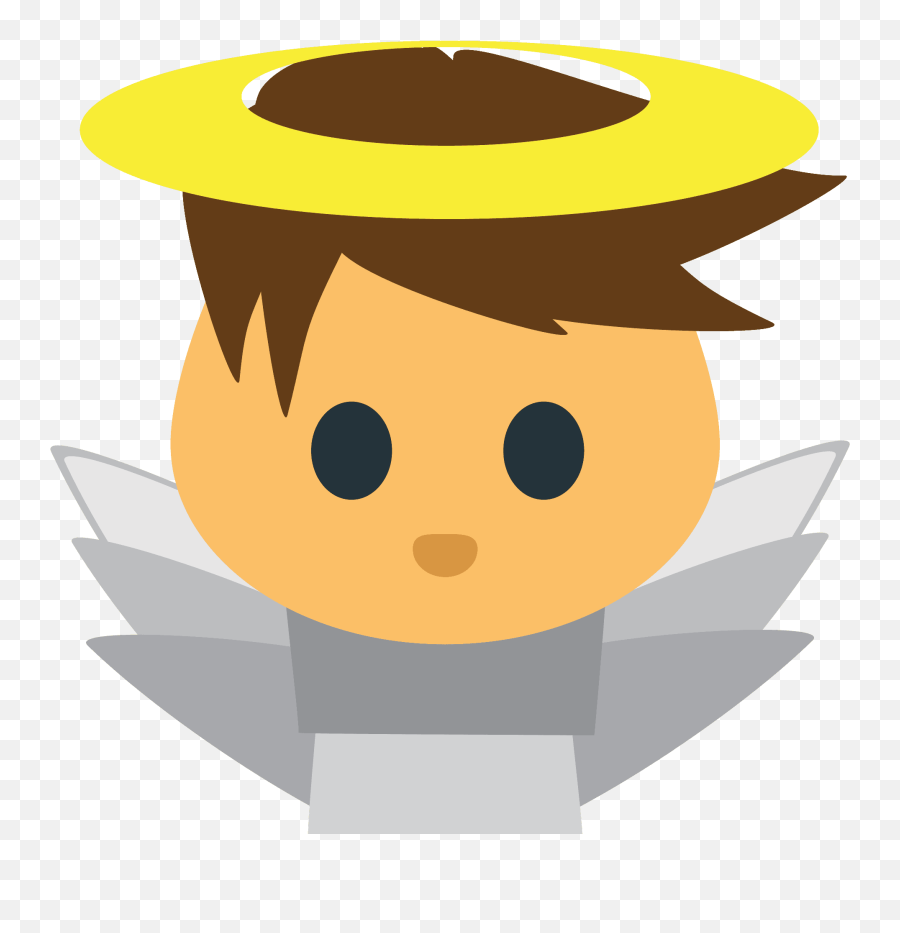 Baby Angel Emoji Clipart - Fictional Character,Ghost Emoji Hat