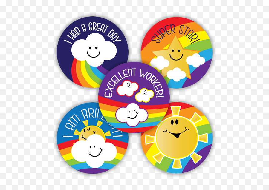 Rainbow Weather Praise Variety Pack Etiquetas Preescolares - Sticker Pack Png Emoji,Emoji Classroom Decor