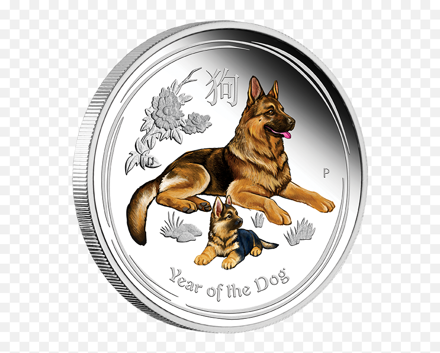 Australia U0026 Oceania 2006 Year Of The Dog Coloured Lunar - Perth Mint Year Of The Dog Emoji,Australian Shepherd Emoji