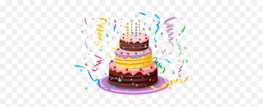 Happy Birthday Cakes - Happy Birthday Cake Clip Art Emoji,Pastel De Emojis