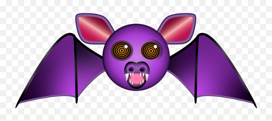Free Bat Smiley Vampire Vectors - Graphics Emoji,Vampire Emoji