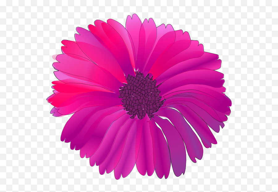 Style Guide Clker Flower Clipart Flower Art Pink Flowers - Vector Pink Flower Png Emoji,Flowers As Human Emotion Art