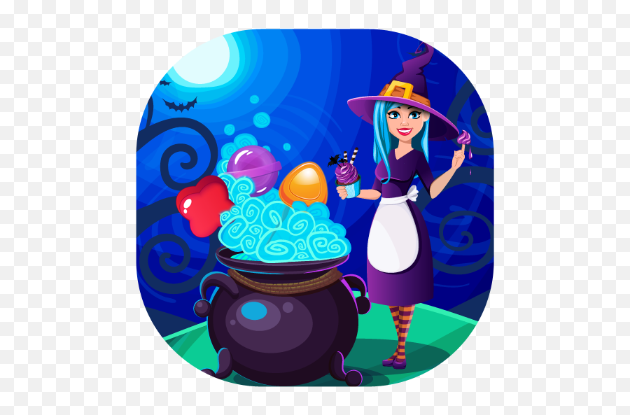 2020 Witch Sweets - Match 3 Puzzle Game Android App Fictional Character Emoji,Witch Emojis Android