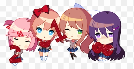Doki Doki Literature Club Background - Doki Doki Literature Club Chibi Transparent Emoji,Doki Doki Literature Club Emoticon