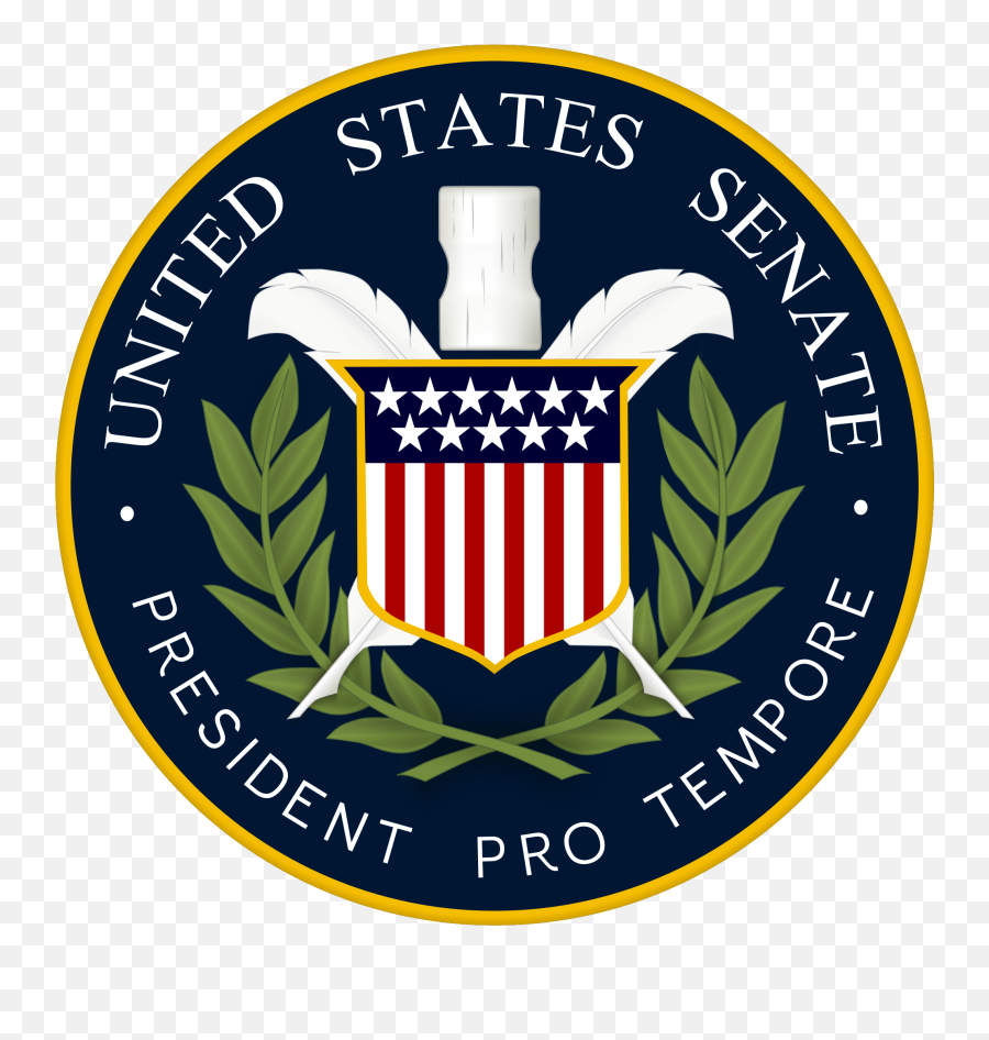 Free State Senator Cliparts Download - President Pro Tempore Of The Senate Seal Emoji,Emoticons Presiden