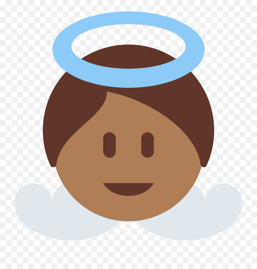 Baby Angel Emoji With Medium - Rosto De Anjo Png,Angel Emoji