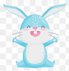Blue Bunny Stickers - Happy Emoji,Playboy Bunny Emoji