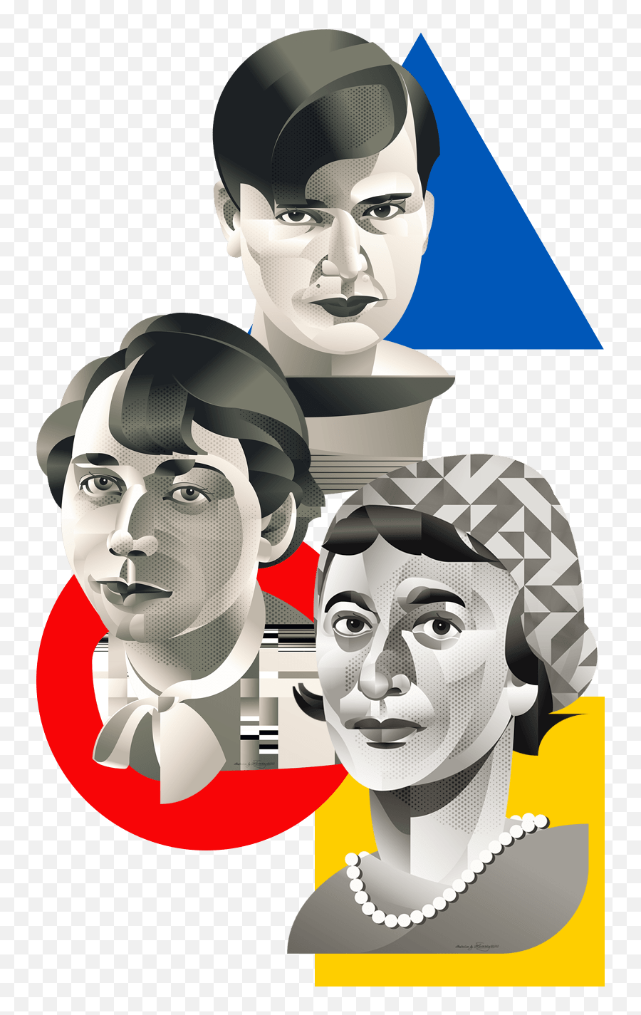 Bauhaus Women - Bauhaus Women Art Emoji,Korean Facial Expression Of Emotion, Kofee