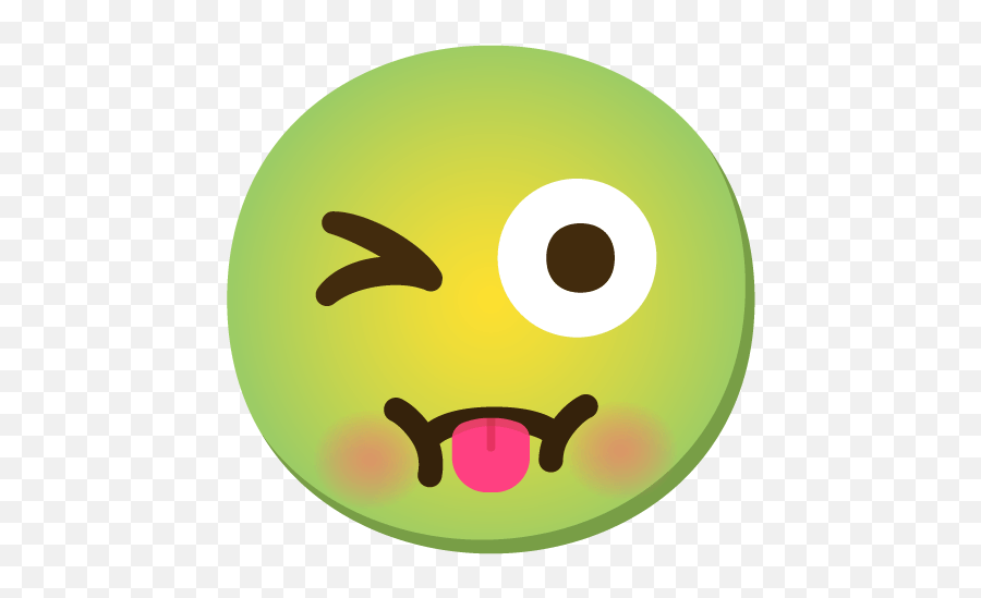 Emoji Mashup Bot On Twitter Winking - Tongue Happy,Green Emoticon Like