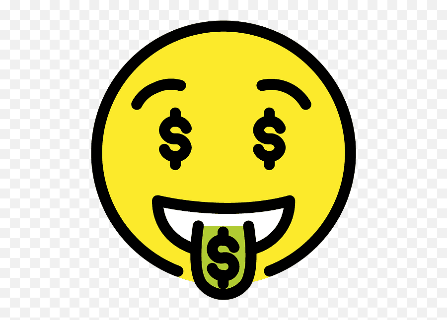 Money - Smile Face Dollar Emoji,Money Emoji