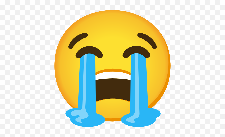 Loudly Crying Face Emoji - Android Crying Emoji,Crying Emoji