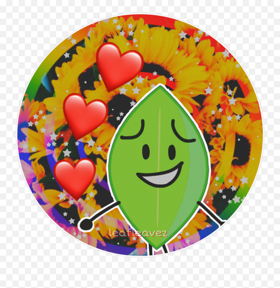 Bfdi Bfb Bfdileafy Bfbleafy Made A Lil Sticker By Lee - Happy Emoji,Green Leaf Emoticon