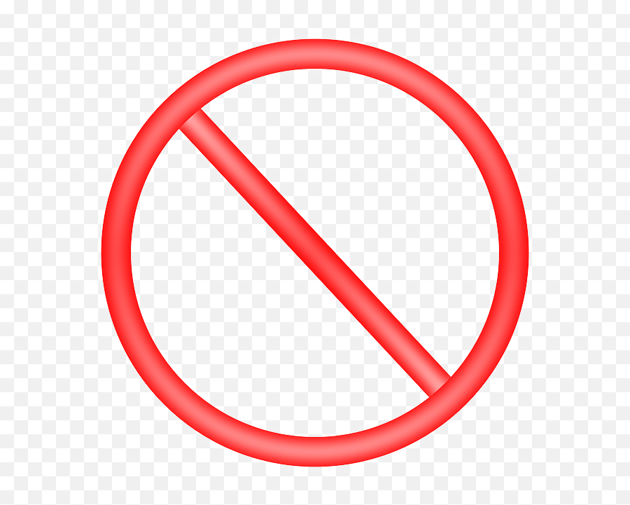 Música - Transparent Background Ban Sign Emoji,Emojis Maozinha Silencio