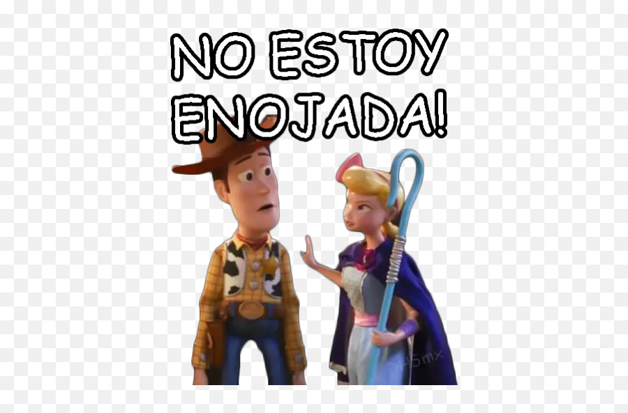 Toy Story 4 Pack 2 Stickers For Whatsapp - Stickers Estoy Enojada Emoji,Toy Story Emoji