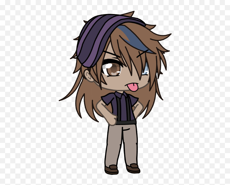 Gacha Gachalife Ethan Boy Kid Funny Sticker By Shadow - Fictional Character Emoji,Gacha Heartless Boy With Emojis