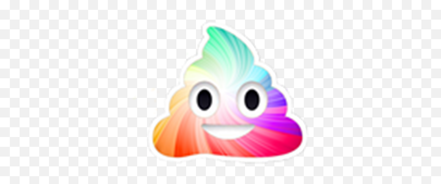Pin - Rainbow Poop Emoji Transparent Background,Emojis Enemigo