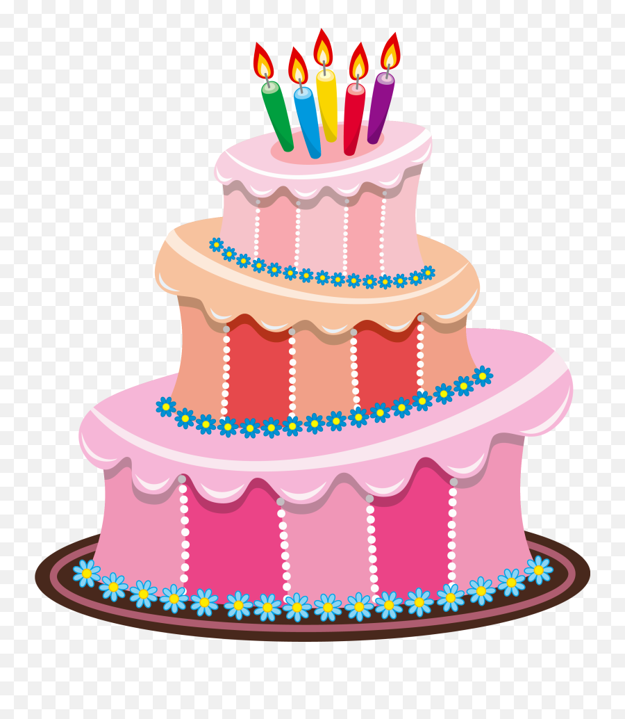 Birthday Cake Clipart Png Transparent - Pink Birthday Cake Png Emoji,Cake Emoji