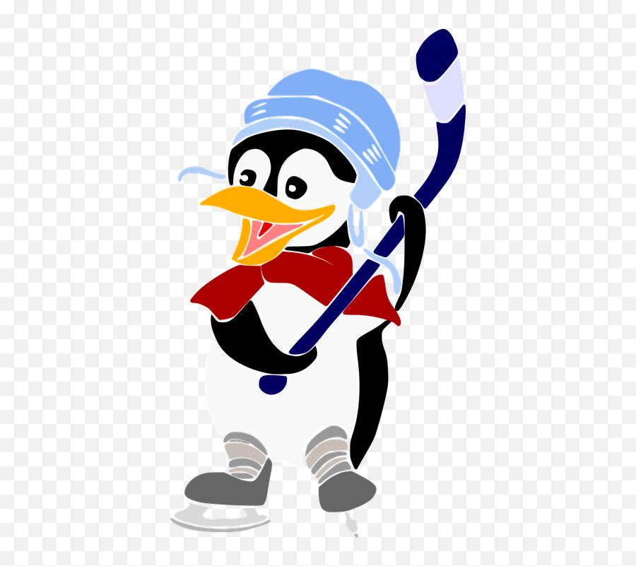 Penguin Hockey Player - Happy Emoji,Penguin Emotion