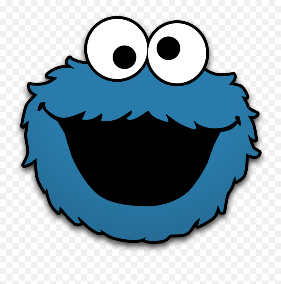 Cookie Monster Face Drawing - Clipart Cookie Monster Emoji,Monster Emoji