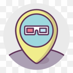 Point Pointer Glasses 3d Cinema - Ubicacion De Cine Emoji,Tanda Emoticon