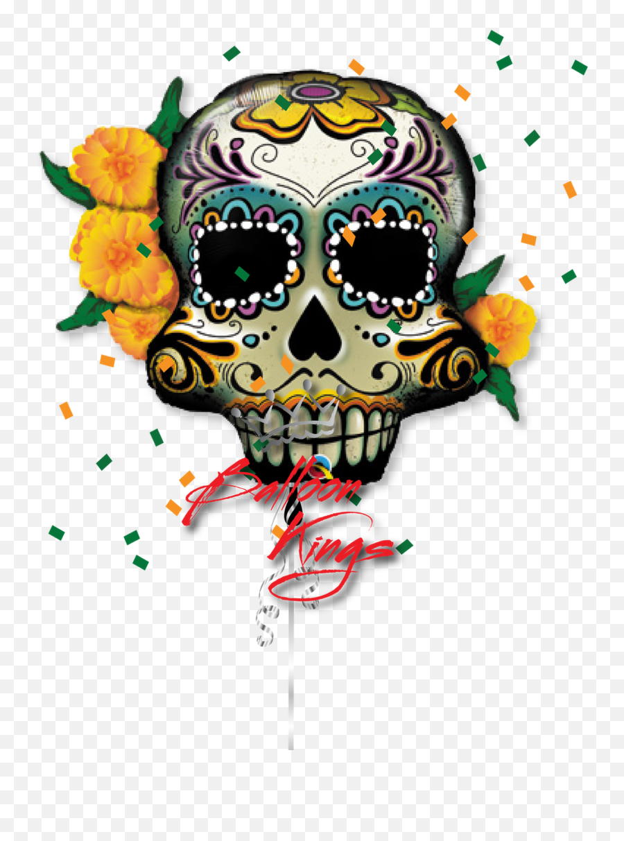 Day Of The Dead Skull Emoji,Día De Los Muertos Emoticon