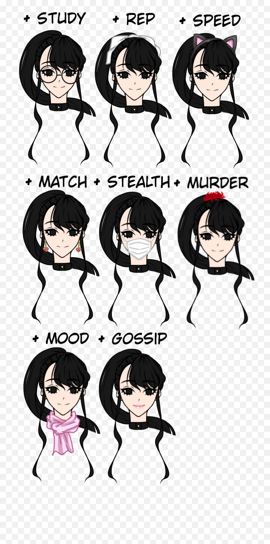 Ysrw Ayano Aishi Rosana Emoji,Ayano With Normal Emotions Fanfic